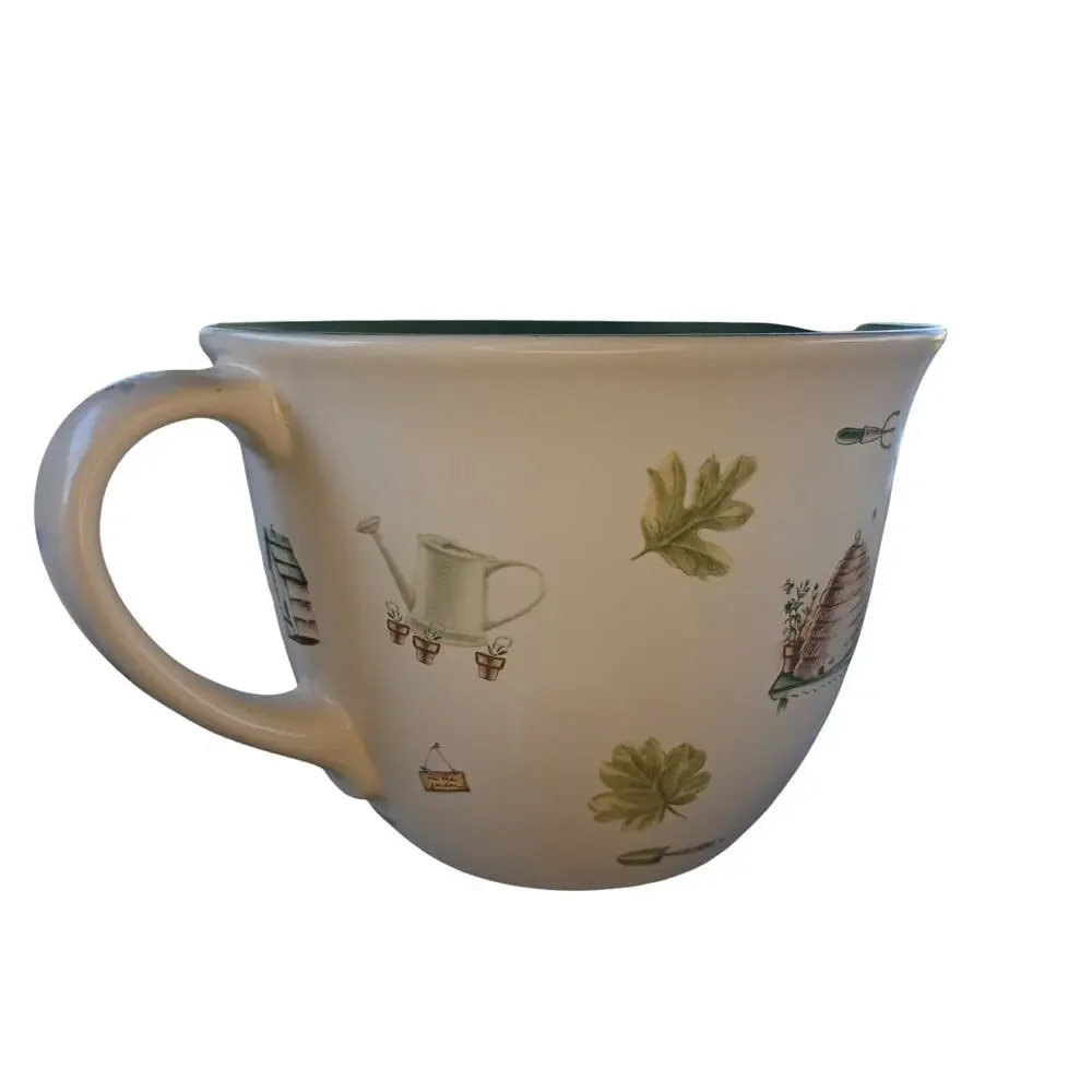 Pfaltzgraff Naturewood Batter Bowl Oversize with Handle and Pouring Spout